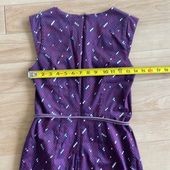 Gazel Italian brand dress size 40Eu, purple, navy and white - Picture 9 of 12